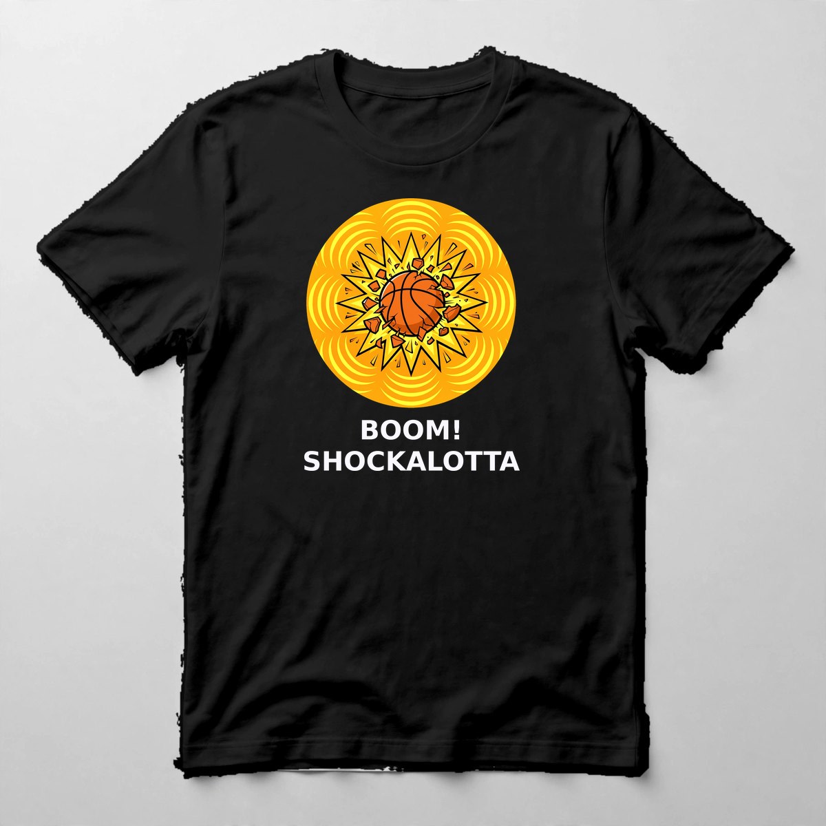 BOOM! Shockalotta Tee — Tee in Black with the printed design