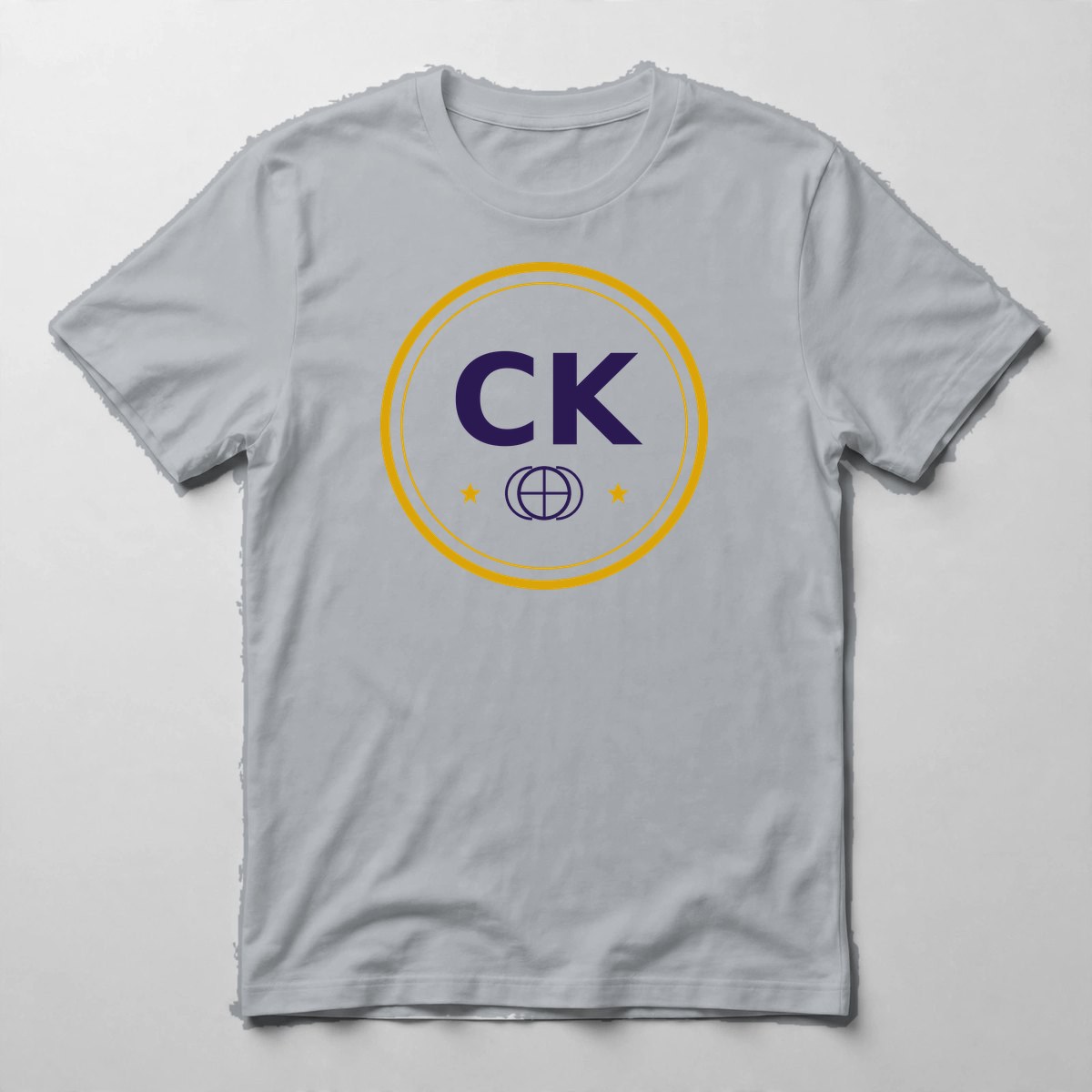 CKING Monogram Tee — Tee in Sport Grey with the printed design