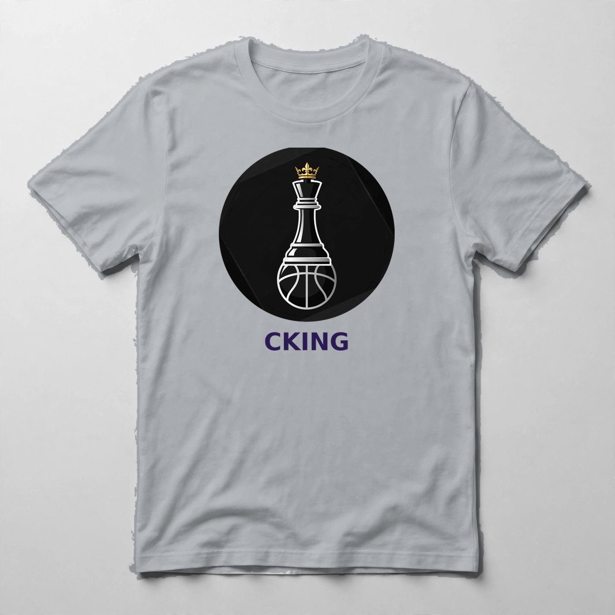 CKING Tee — Tee in Sport Grey with the printed design