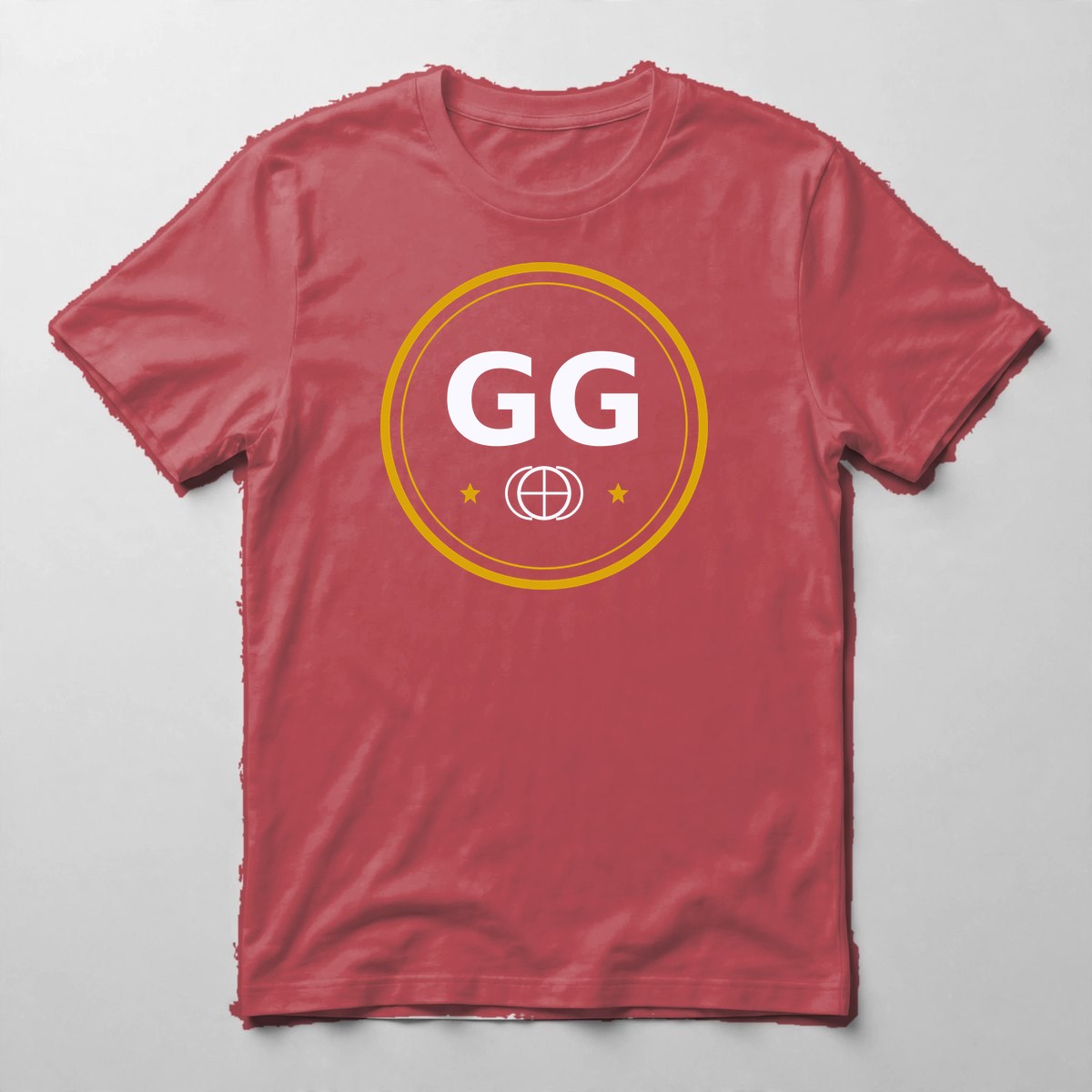Glizzy Gobblers Monogram Tee — Tee in Red with the printed design