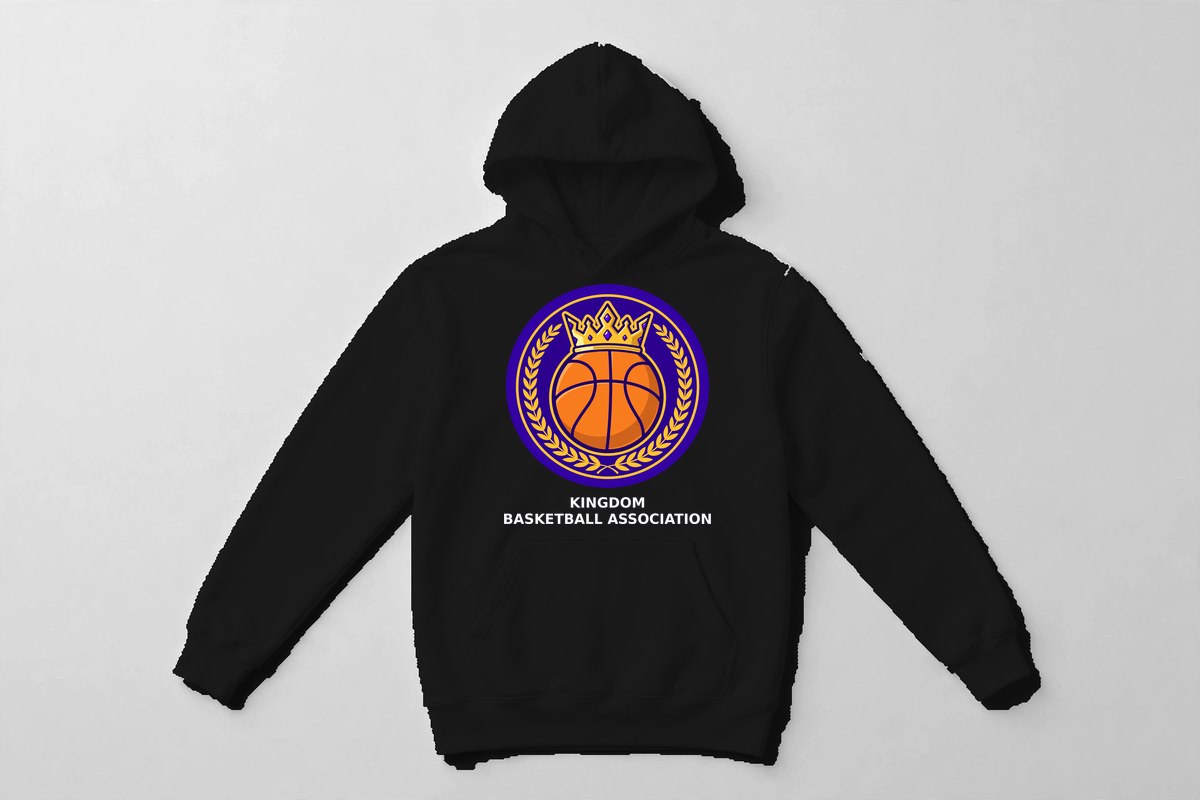 League Hoodie — Hoodie in Black with the printed design