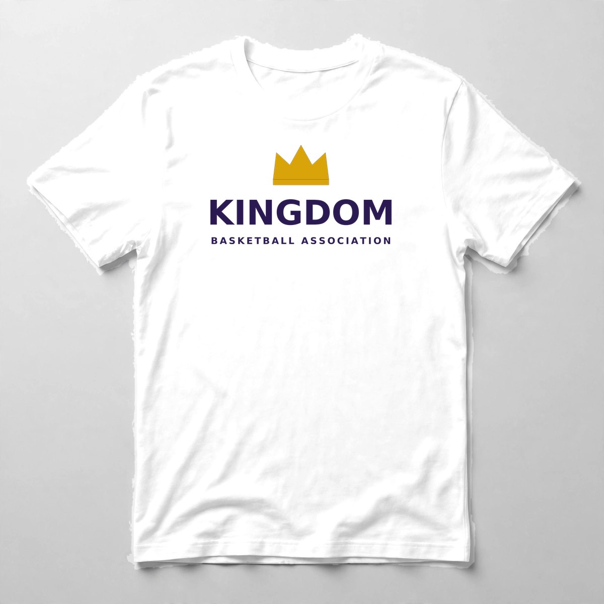League Wordmark Tee — Tee in White with the printed design