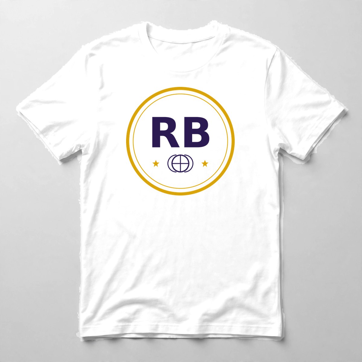 .... Rice and Beans Monogram Tee — Tee in White with the printed design