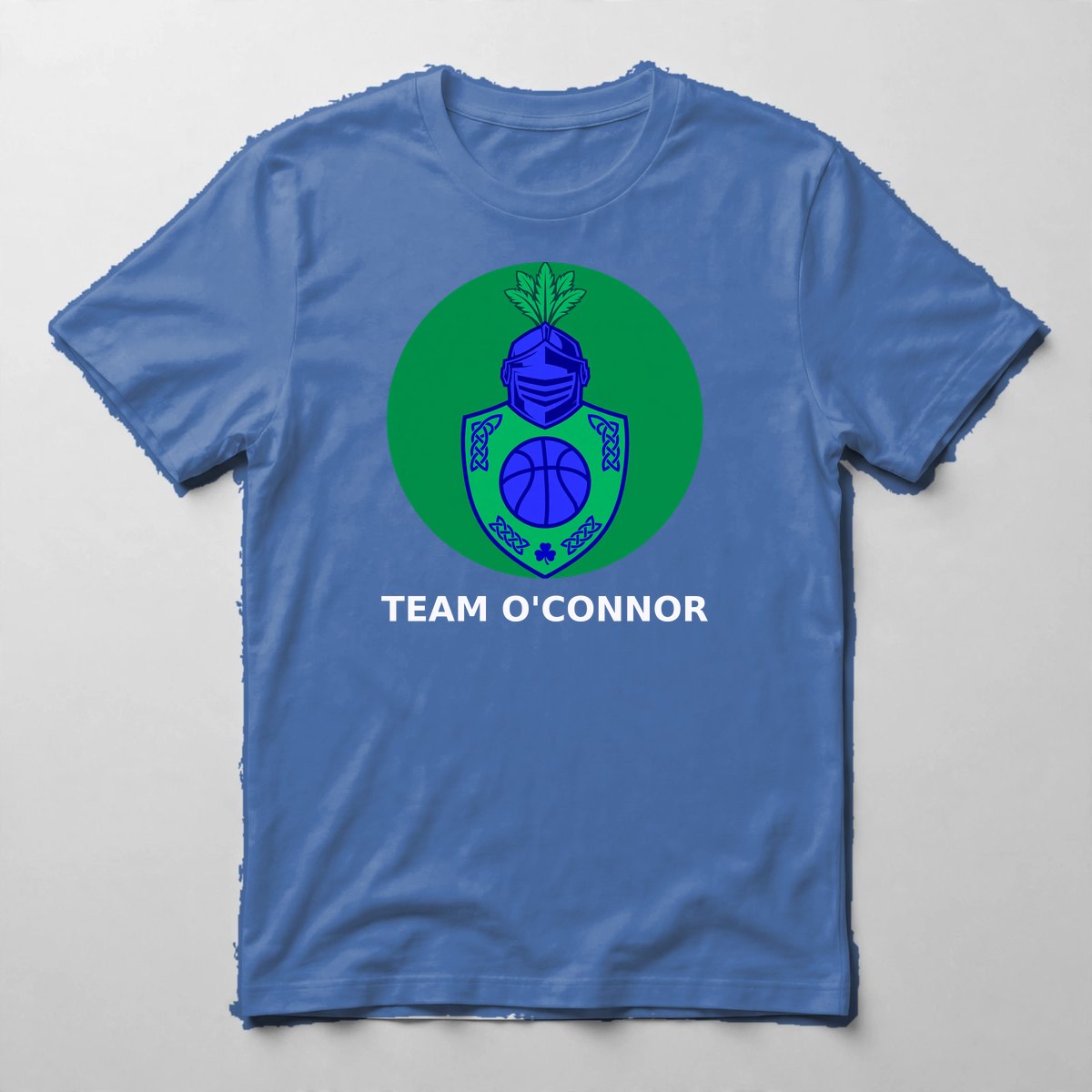 Team O'Connor Tee — Tee in Royal Blue with the printed design